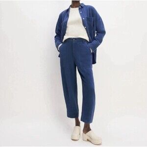 Everlane Women's The Utility Pant in Buttersoft Navy Blue Size 6 Casual